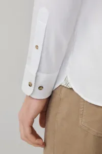 Košeľa Hackett London Flannel Multi Trim Optic White