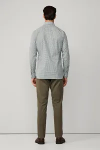 Košeľa Hackett London Ess Gingham Emerald Green