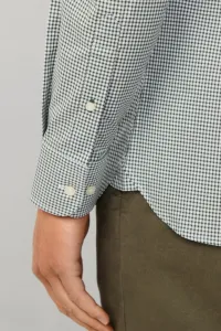 Košeľa Hackett London Ess Gingham Emerald Green