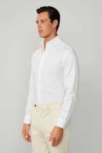 Košeľa Hackett London Formal Hbone Optic White