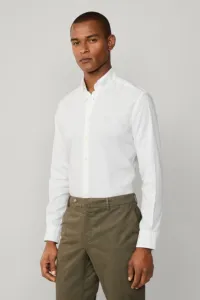 Košeľa Hackett London Ess Gmt Dyed Oxford White