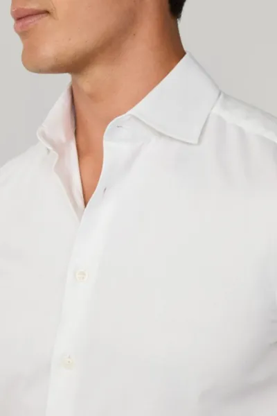 Košeľa Hackett London Formal Hbone Optic White
