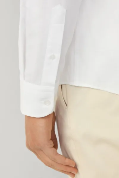 Košeľa Hackett London Formal Hbone Optic White