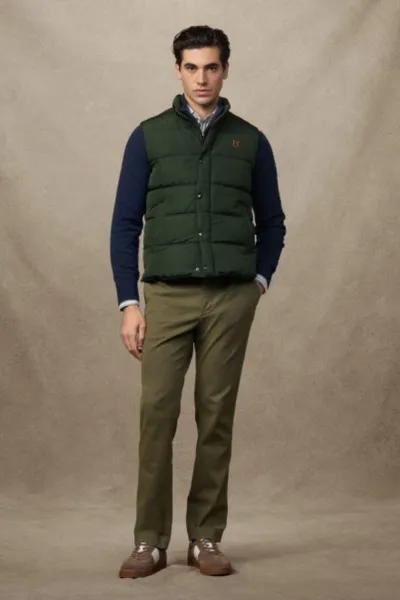 Vesta Hackett London Heritage Gilet Duck Green