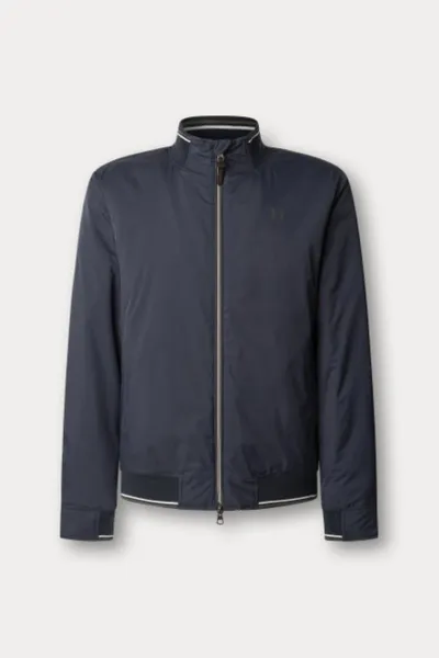 Bunda Hackett London Heritage Logo Blouson Midnight Blue