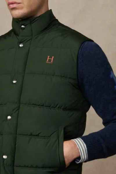Vesta Hackett London Heritage Gilet Duck Green