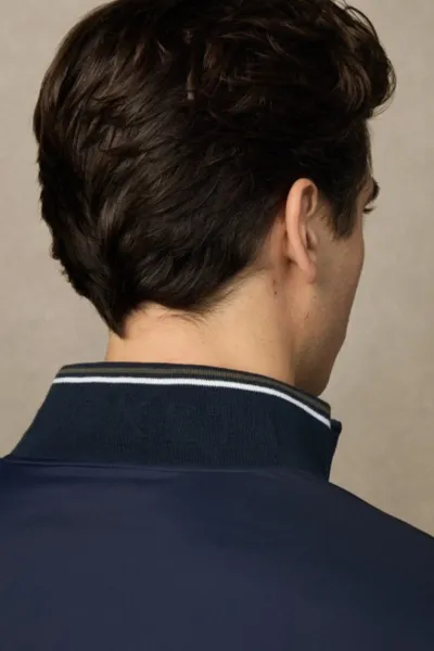 Bunda Hackett London Heritage Logo Blouson Midnight Blue