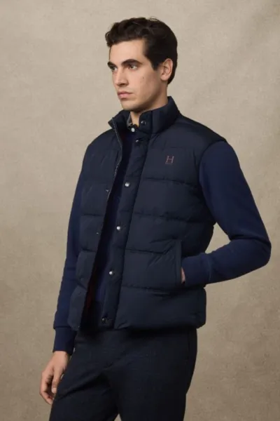 Vesta Hackett London Heritage Gilet Midnight Blue