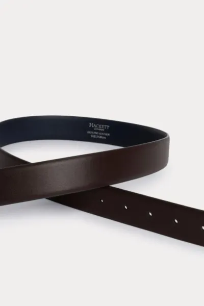 Opasok Hackett London 32Mm Cactus Edge Dark Brown