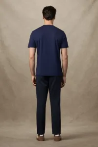 Tričko Hackett London Heritage Ess Tee Ink Blue