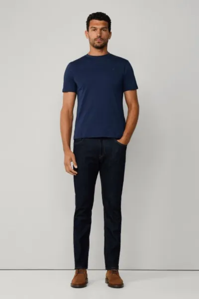 Tričko Hackett London Ss Logo Tee Ink Blue