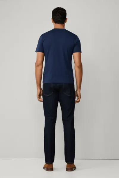 Tričko Hackett London Ss Logo Tee Ink Blue