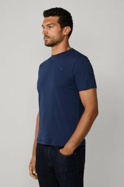Tričko Hackett London Ss Logo Tee Ink Blue