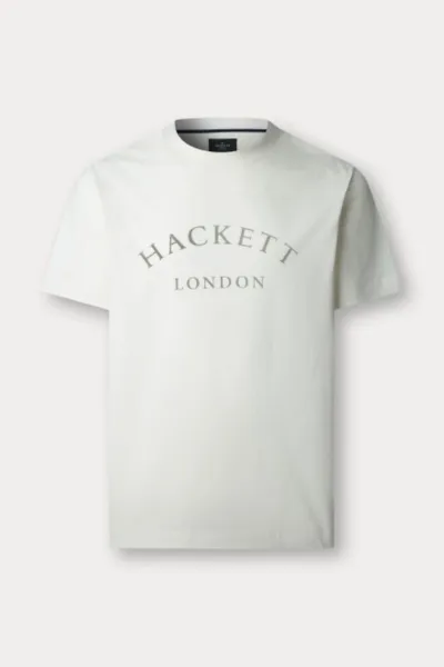 Tričko Hackett London Heritage Ess Tee Off White