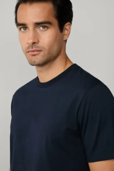 Tričko Hackett London Pima Cotton Tee Navy