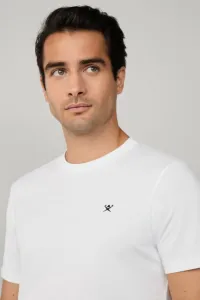Tričko Hackett London Ss Logo Tee Optic White