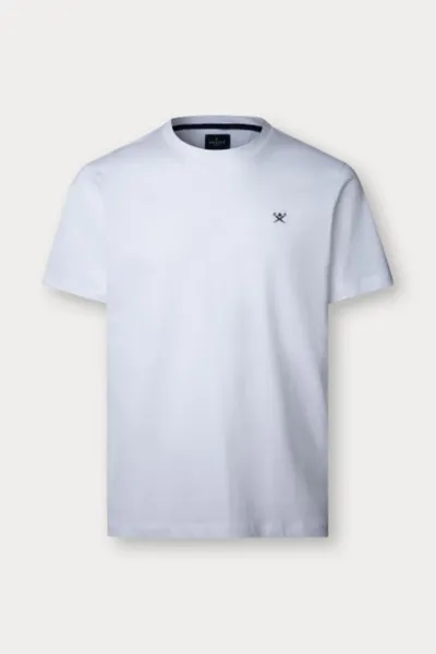 Tričko Hackett London Ss Logo Tee Optic White