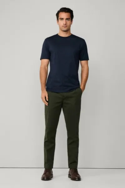 Tričko Hackett London Pima Cotton Tee Navy