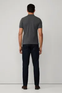 Polokošeľa Hackett London Slim Fit Logo Dark Grey Marl