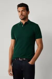 Polokošeľa Hackett London Slim Fit Logo Forest Night Green