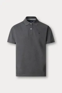 Polokošeľa Hackett London Slim Fit Logo Dark Grey Marl