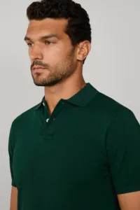 Polokošeľa Hackett London Slim Fit Logo Forest Night Green