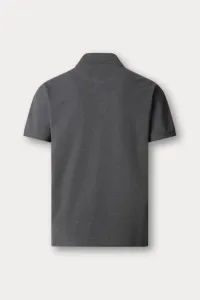 Polokošeľa Hackett London Slim Fit Logo Dark Grey Marl