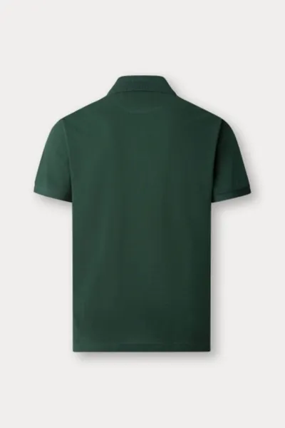 Polokošeľa Hackett London Slim Fit Logo Forest Night Green