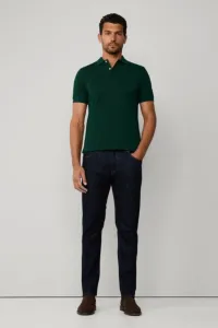 Polokošeľa Hackett London Slim Fit Logo Forest Night Green