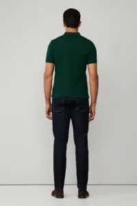 Polokošeľa Hackett London Slim Fit Logo Forest Night Green