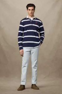 Polokošeľa Hackett London Heritage Nbr Str Rby Ink Blue