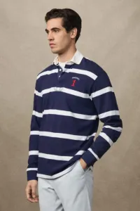 Polokošeľa Hackett London Heritage Nbr Str Rby Ink Blue