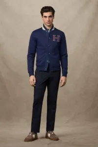 Mikina Hackett London Heritage H Varsity Ink Blue