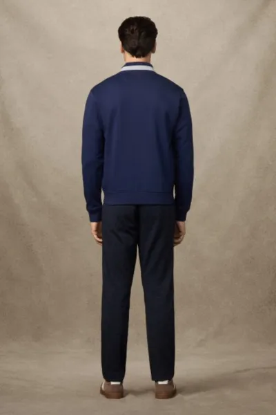 Mikina Hackett London Heritage H Varsity Ink Blue