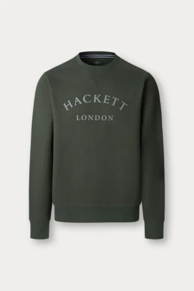 Mikina Hackett London Heritage Ess Aw Crew Duck Green