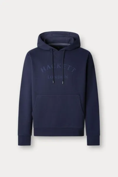 Mikina Hackett London Heritage Ess Aw Hoody Ink Blue