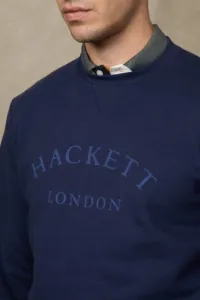 Mikina Hackett London Heritage Ess Aw Crew Ink Blue