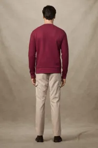 Mikina Hackett London Heritage Ess Aw Crew Burgundy Red