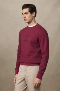 Mikina Hackett London Heritage Ess Aw Crew Burgundy Red