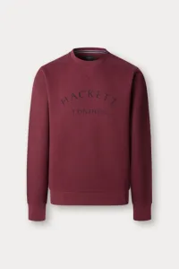 Mikina Hackett London Heritage Ess Aw Crew Burgundy Red