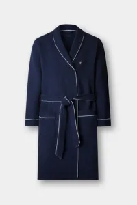 Župan Hackett London Waffle Dressing Gown Ink Blue
