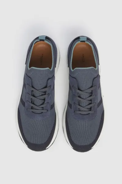 Tenisky Hackett London H-Runner Sock Dark Grey
