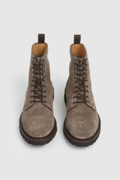 Členková Obuv Hackett London Sloane High Mud Brown