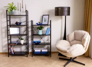 Signal Regál LOFT 4 | čierna