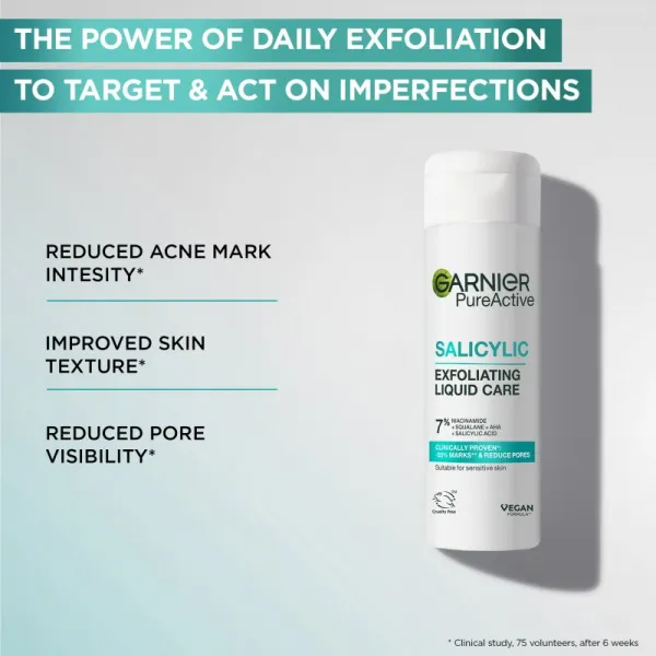 Garnier Pure Active Salicylic exfoliačná esencia na tvár 120 ml