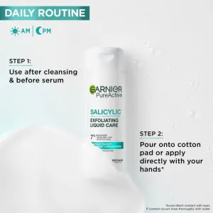 Garnier Pure Active Salicylic exfoliačná esencia na tvár 120 ml