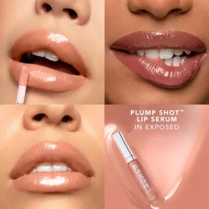 Buxom PLUMP SHOT™ COLLAGEN PEPTIDES ADVANCED PLUMPING LIP SERUM lesk na pery pre väčší objem odtieň SHEER TINTS Exposed 4 ml