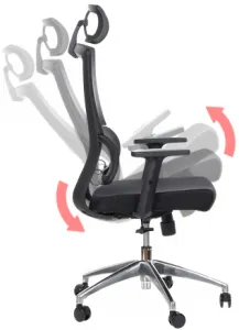 MERCURY Ergonomická kancelárska stolička BREEZE čierna