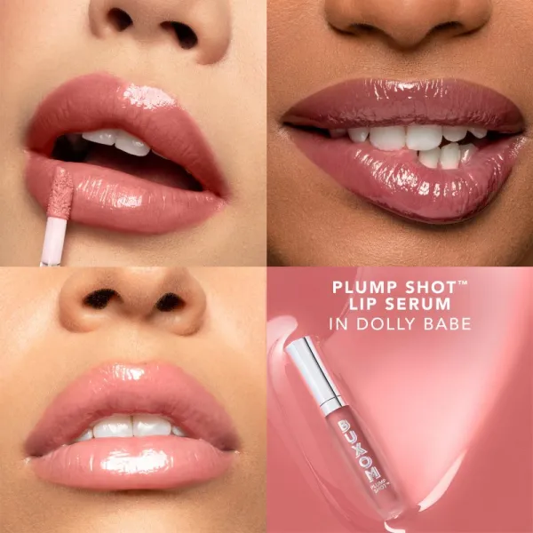 Buxom PLUMP SHOT™ COLLAGEN PEPTIDES ADVANCED PLUMPING LIP SERUM lesk na pery pre väčší objem odtieň SHEER TINTS Dolly Babe 4 ml