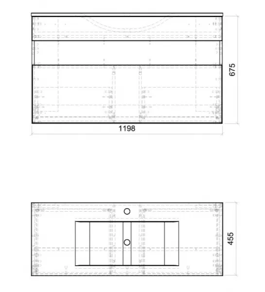 ArtCom Skrinka pod umývadlo BAHAMA White 854 | 120 cm